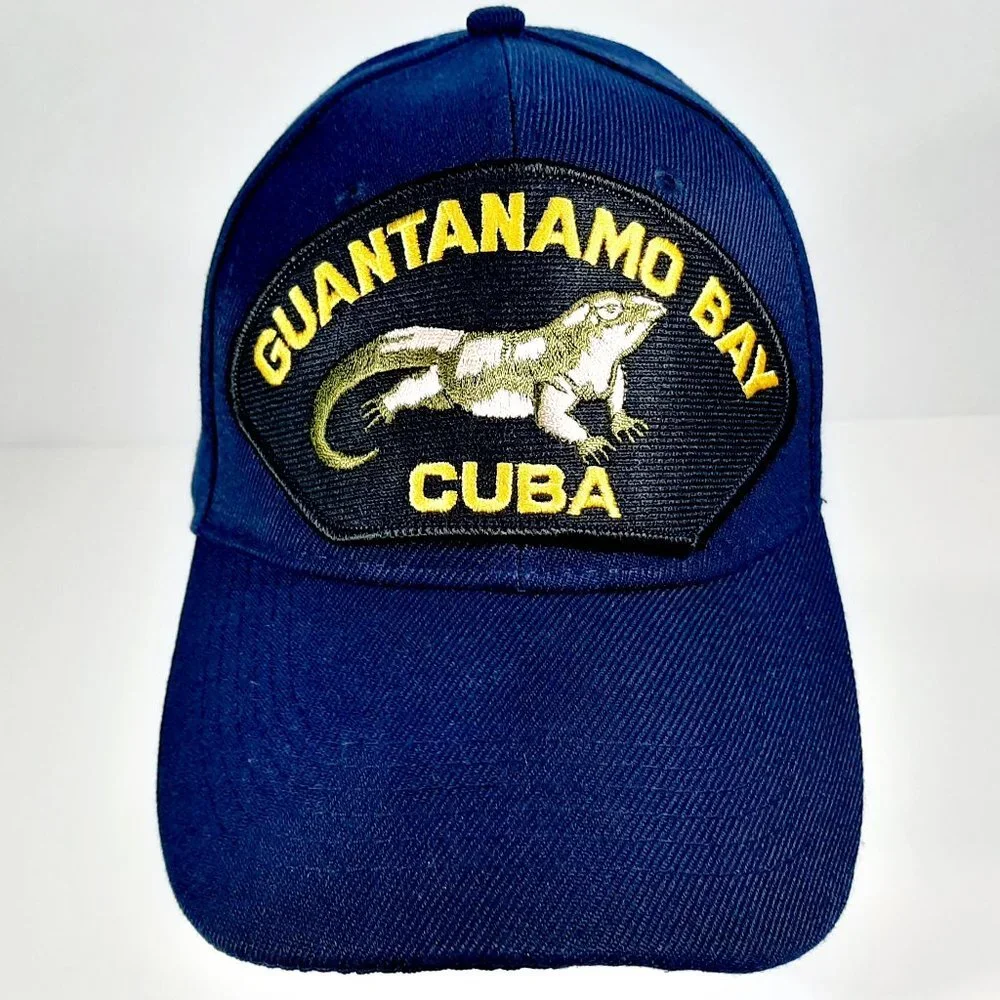 Guantanamo Bay Cuba Men's Cap Hat Navy Blue Strap